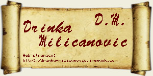 Drinka Milicanović vizit kartica